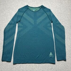 Odlo Performance Evolution Baselayer Top Teal Blue green‎ woman's XS
